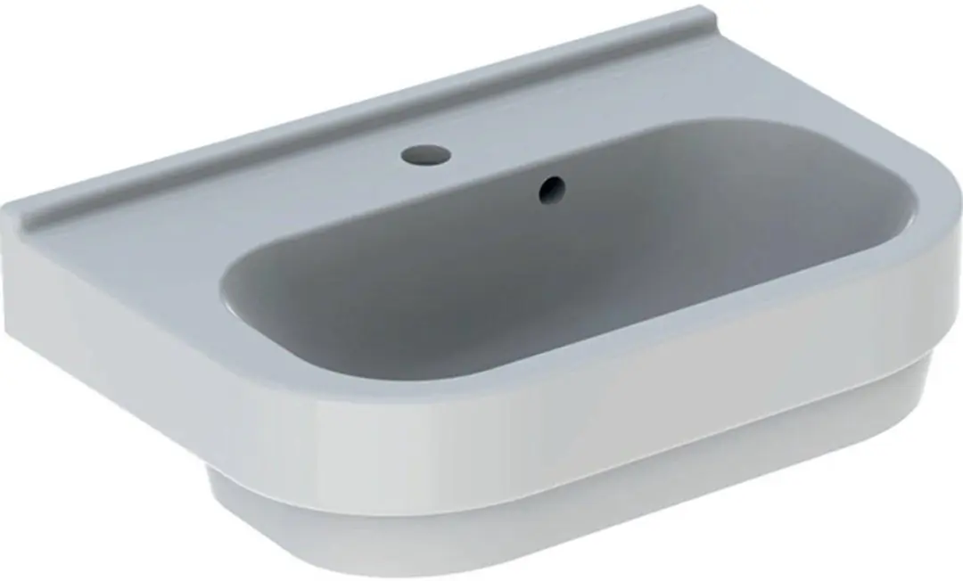 Geberit 300 Basic wastafel compact met kraangat met overloop 60x40x19.5cm wit