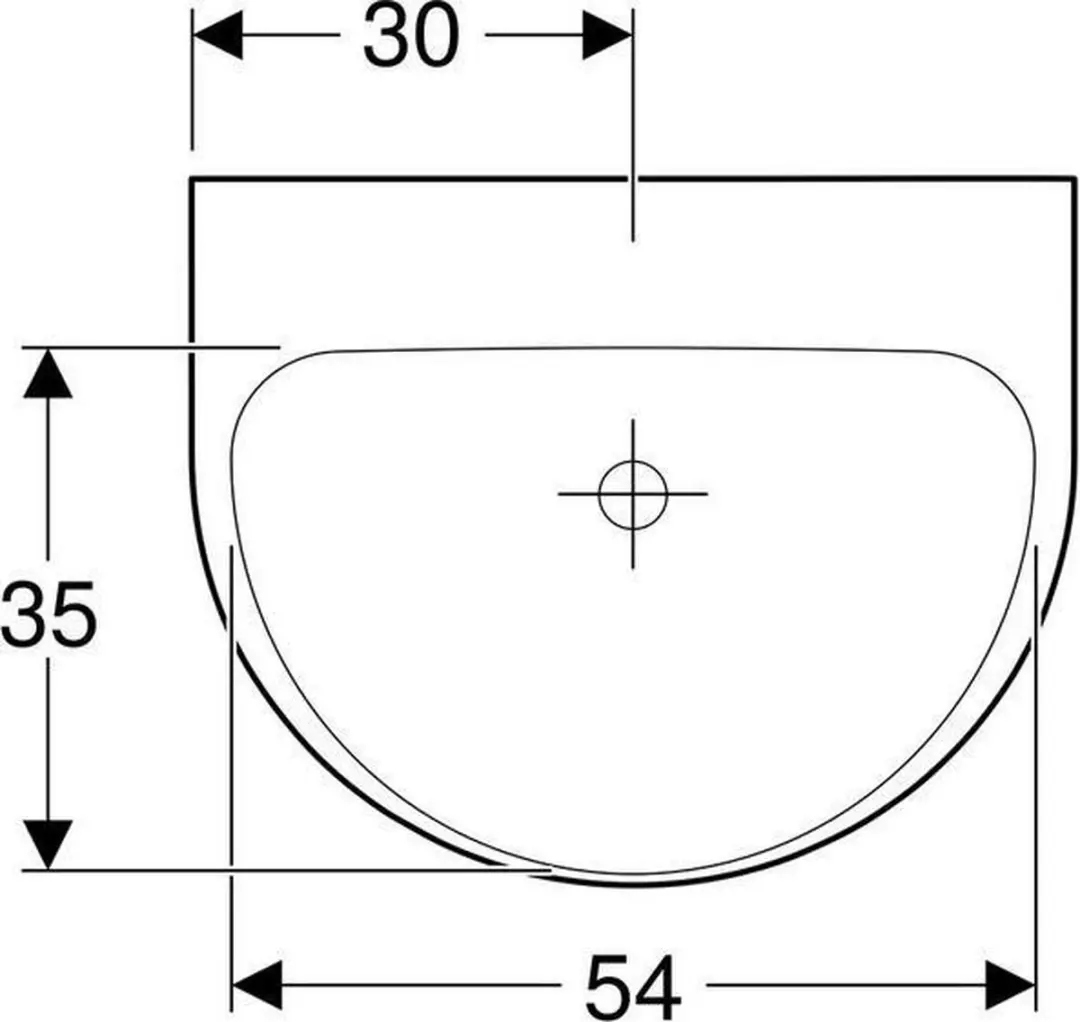 Geberit Renova Spoelbak 60cm - afbeelding 4 van 6
