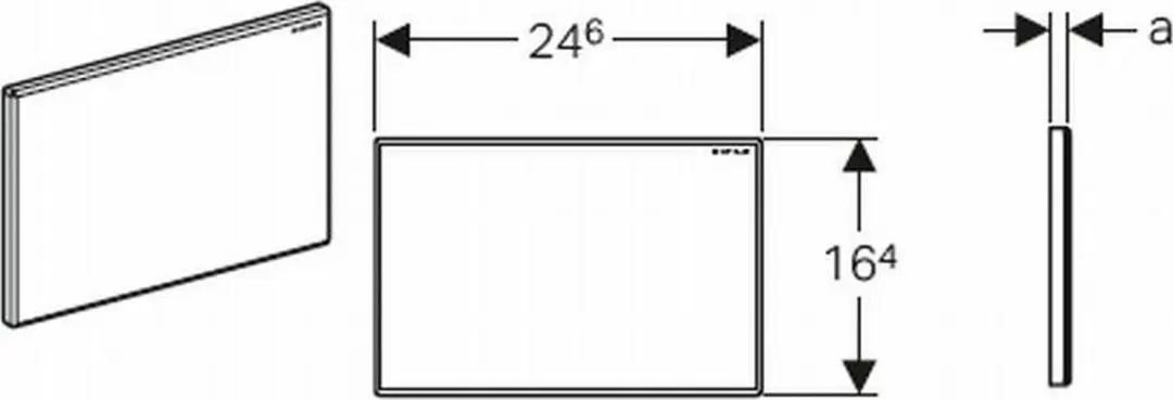Geberit Sigma Afdekplaat 115.768.11.1 - Wit-Alpine - afbeelding 2 van 6