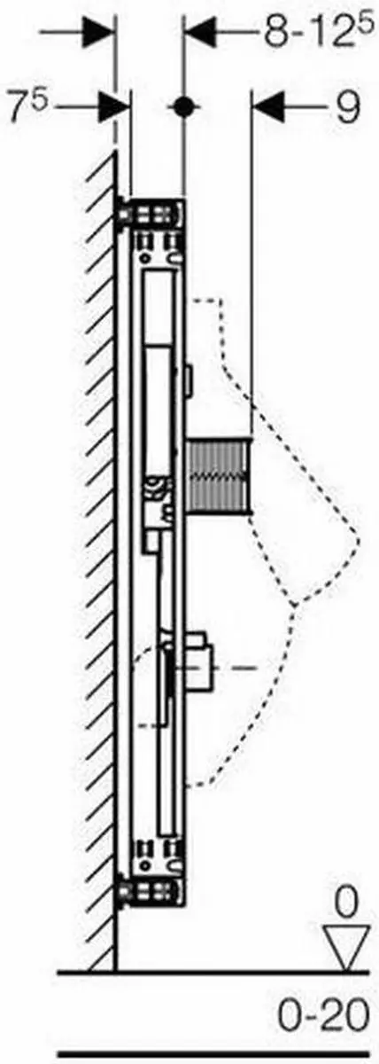 Geberit Kombifix Ur Universeel 109-127cm - Frontbediening - afbeelding 4 van 6