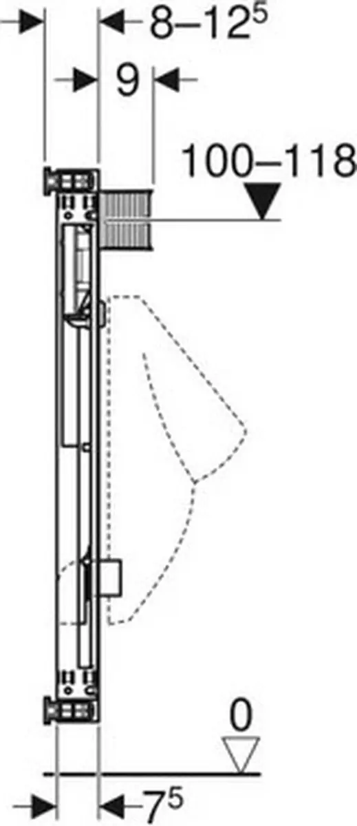 Geberit Kombifix Ur Universeel 109-127cm - Frontbediening - afbeelding 2 van 6