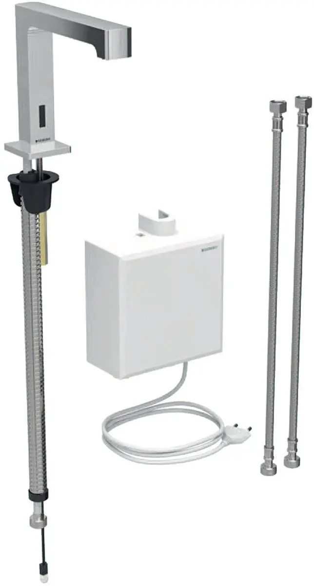 Geberit Brenta elektronische wastafelkraan k+w voor netvoeding, chroom