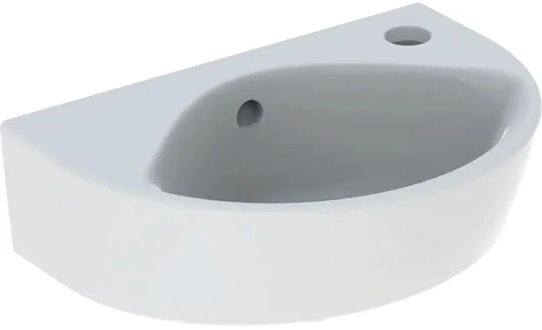 Geberit Renova Fontein 1 KRG R Overloop 36x25x14,8cm Wit