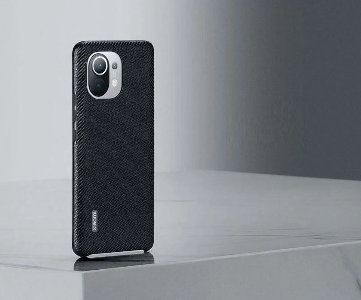 Xiaomi Mi 11 Rugged Vegan Leather Hoesje - Zwart