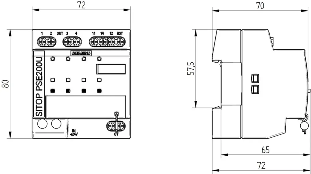 Siemens 6EP1961-2BA51 Selectiviteitsmodule - afbeelding 4 van 4