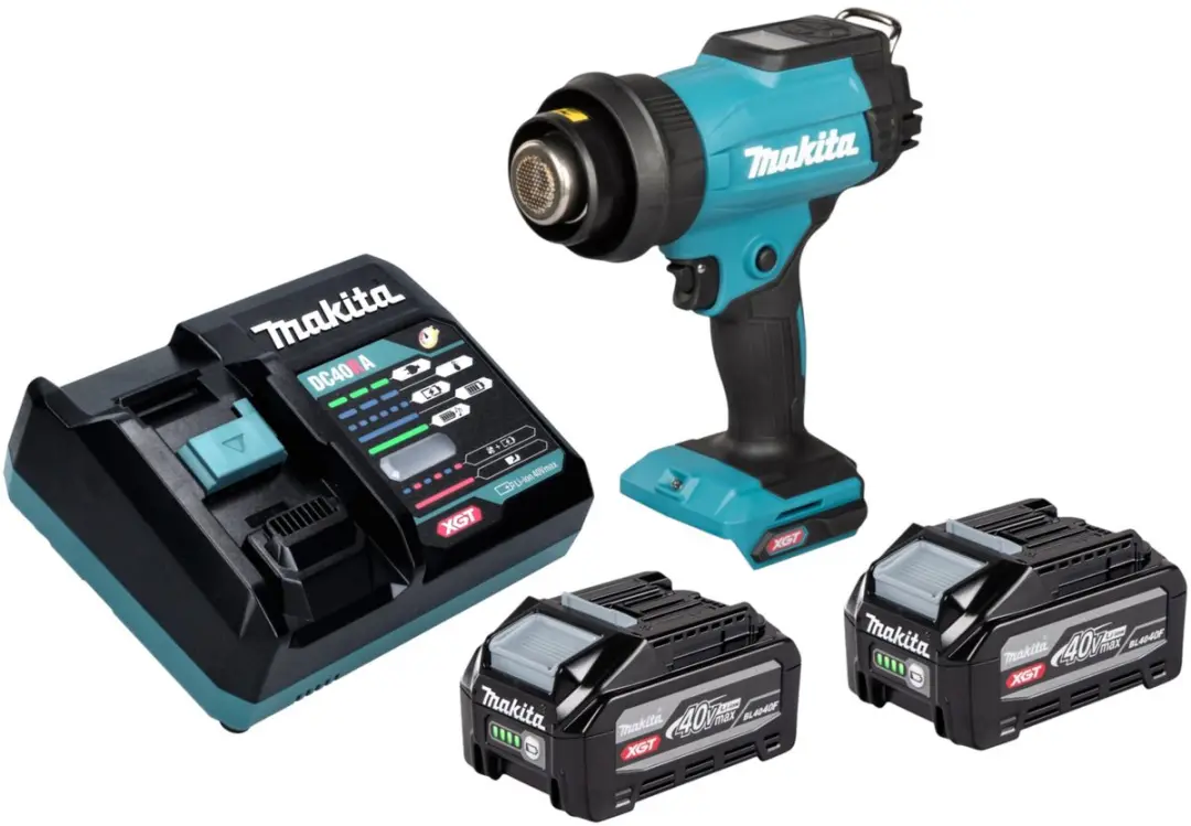 Makita HG 001 GZ01 accu-heteluchtpistool 40 V max. 600 °C + koffer - zonder accu, zonder oplader - afbeelding 2 van 2