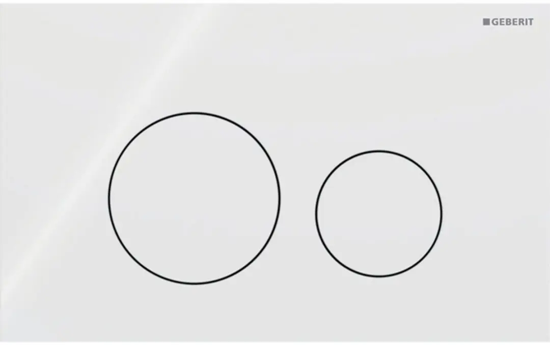 Geberit Sigma 40 Bedieningspaneel Round Glans Wit