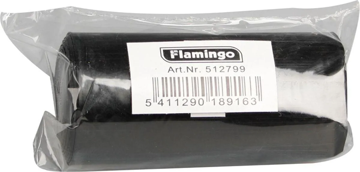 Flamingo Hondenverzorging Poepzakjes Basic - 15 Stuks Zwart