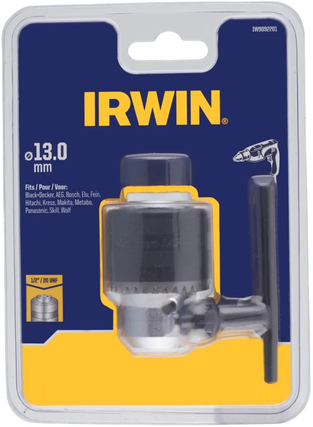 Irwin boorkop met spanwijdte 13 mm ter vervanging van kapotte boorkop