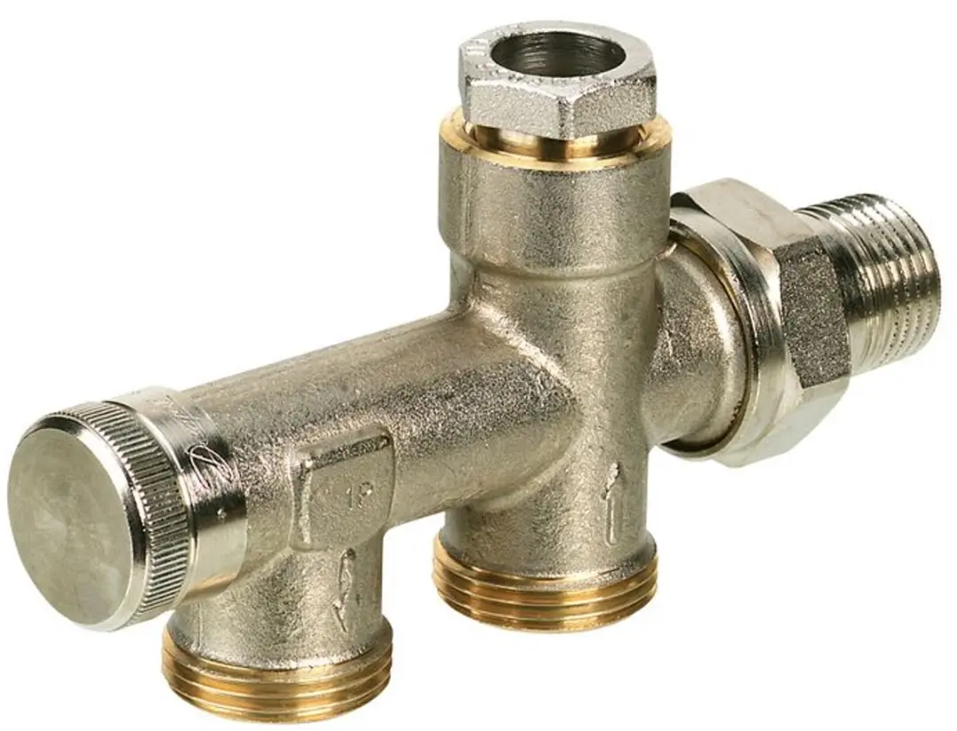 Danfoss onderblok 2 pijps 1/2 3/4 40mm