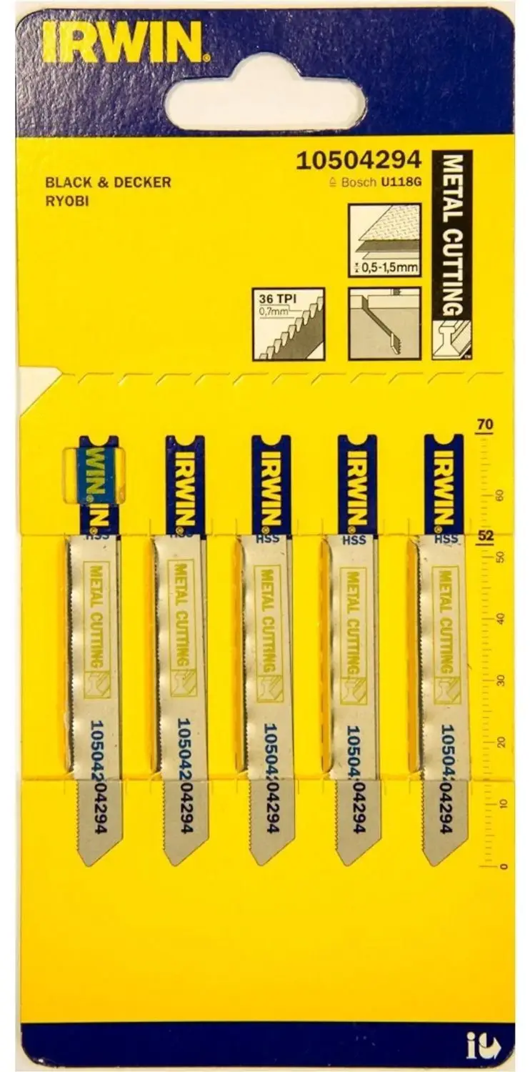 Irwin HSS, 70 mm, 36 TPI, U118G, metaalzagen