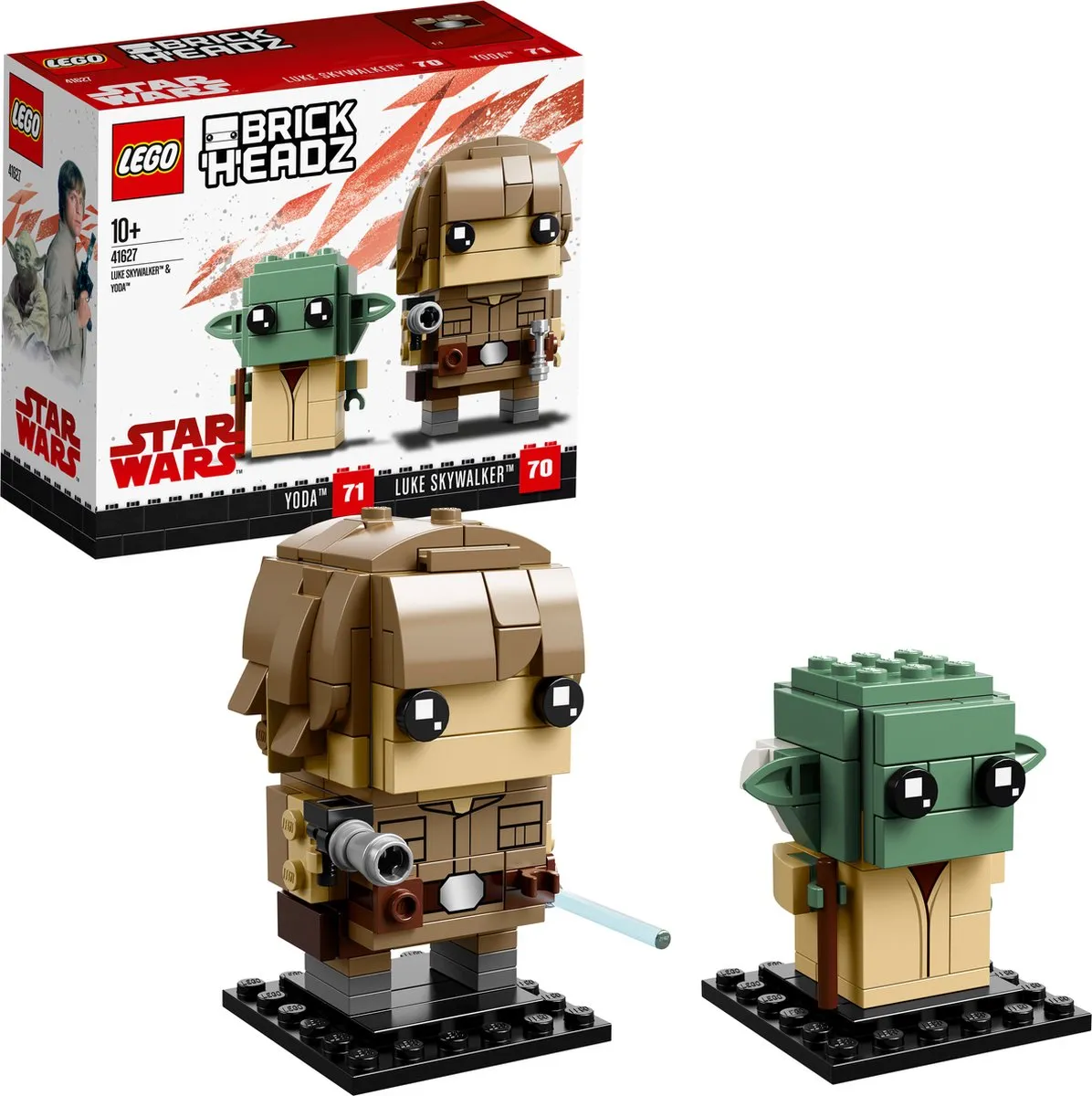 LEGO BrickHeadz Luke Skywalker & Yoda 41627 - 215 Stukken - Meerkleurig