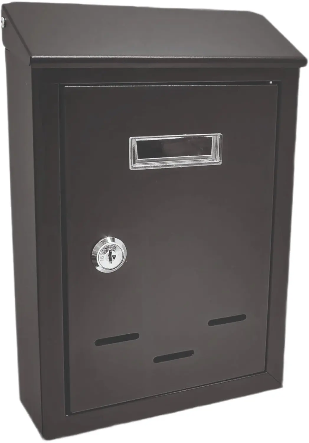 DOMINO brievenbus ROOF 180x260x55 mm zwart