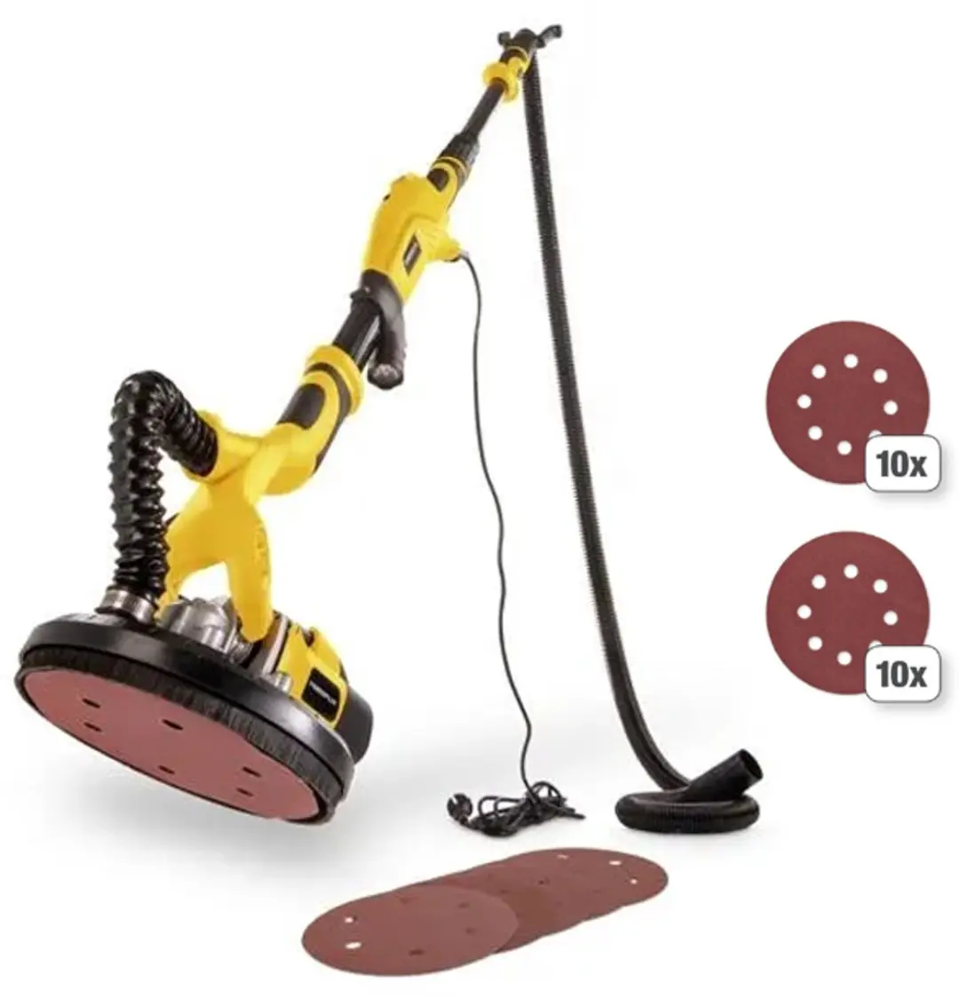 Powerplus 20664 Telescopische Wandschuurmachine 710W Ø225mm