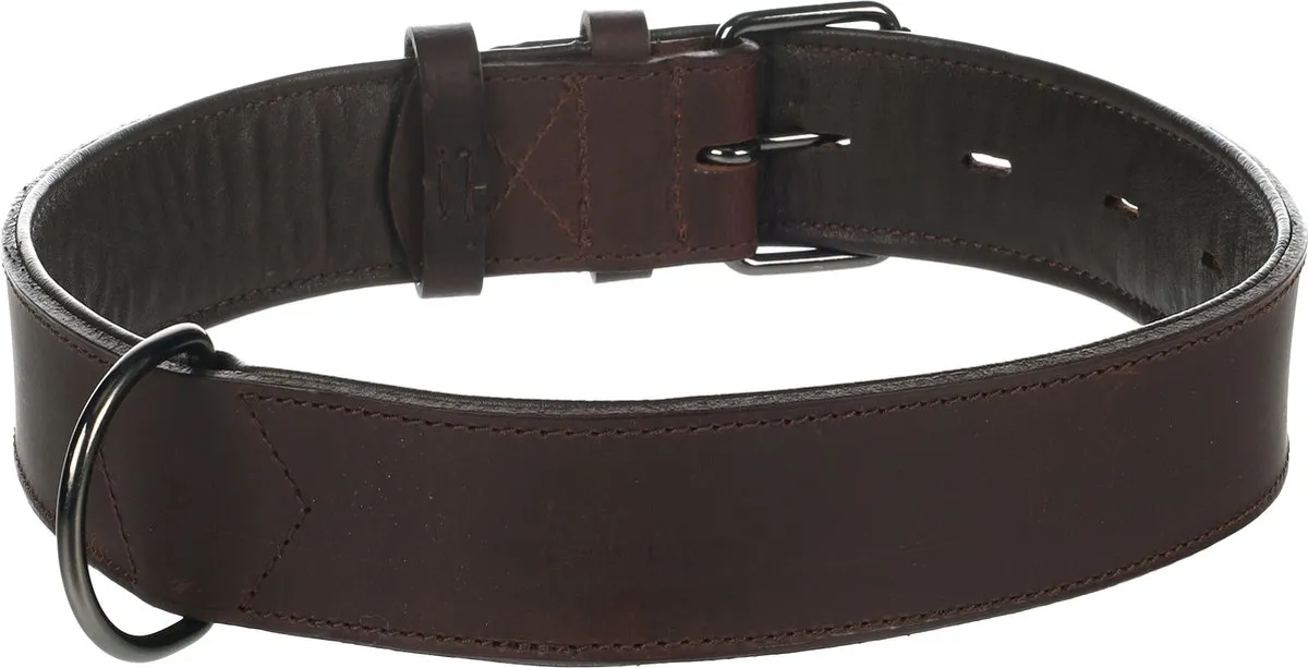 Flamingo Denver Gevoerd Halsband Bruin XXL 56-73cm