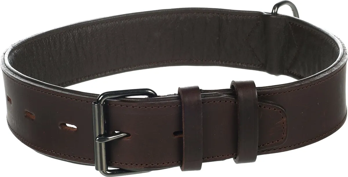 Flamingo Denver Gevoerd Halsband Bruin XXL 56-73cm