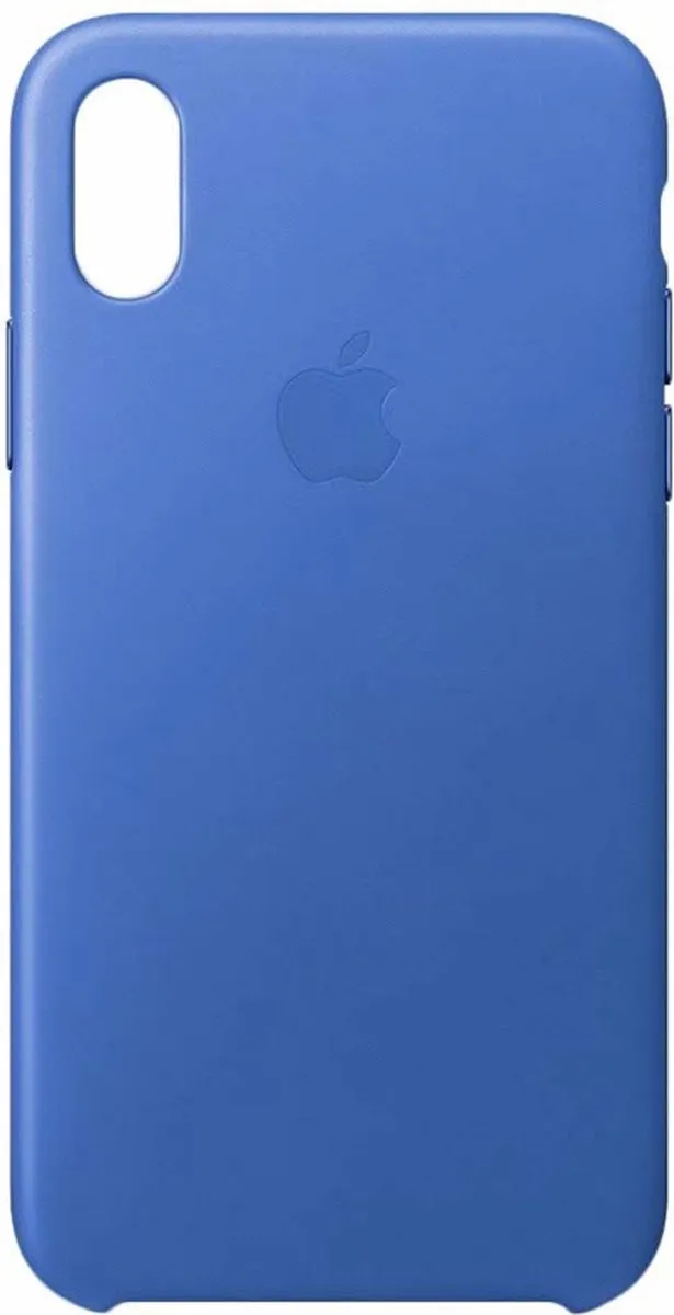 Apple Leren Hoesje iPhone X - Blauw MRGG2ZM/A