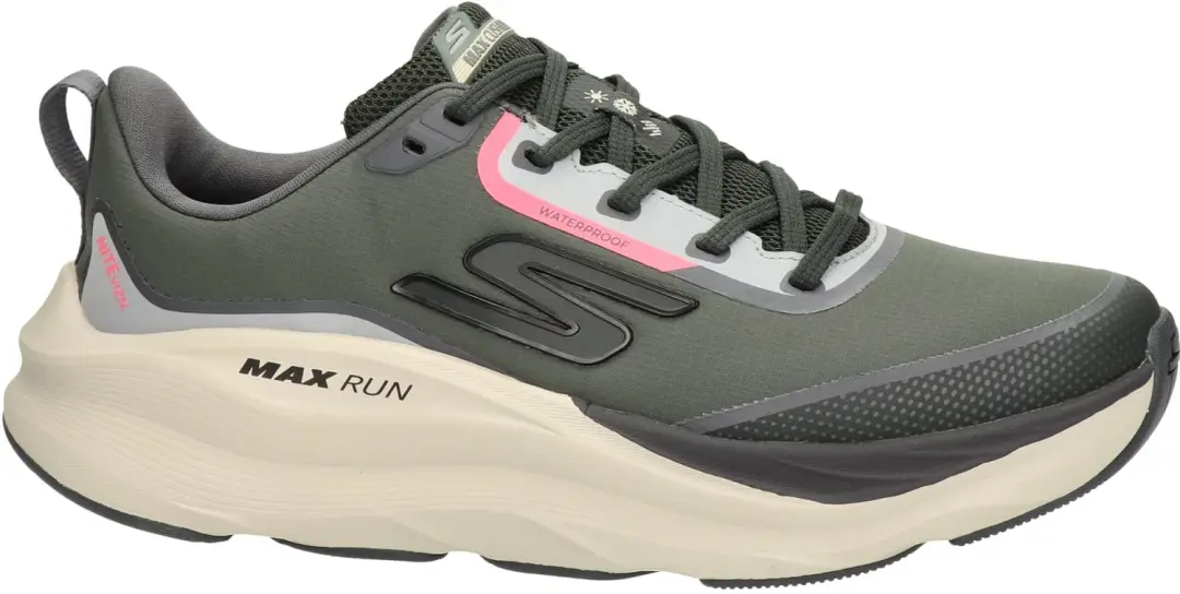 Skechers Max Run Vorteza Dames Sneaker - 38 - Groen - afbeelding 5 van 6