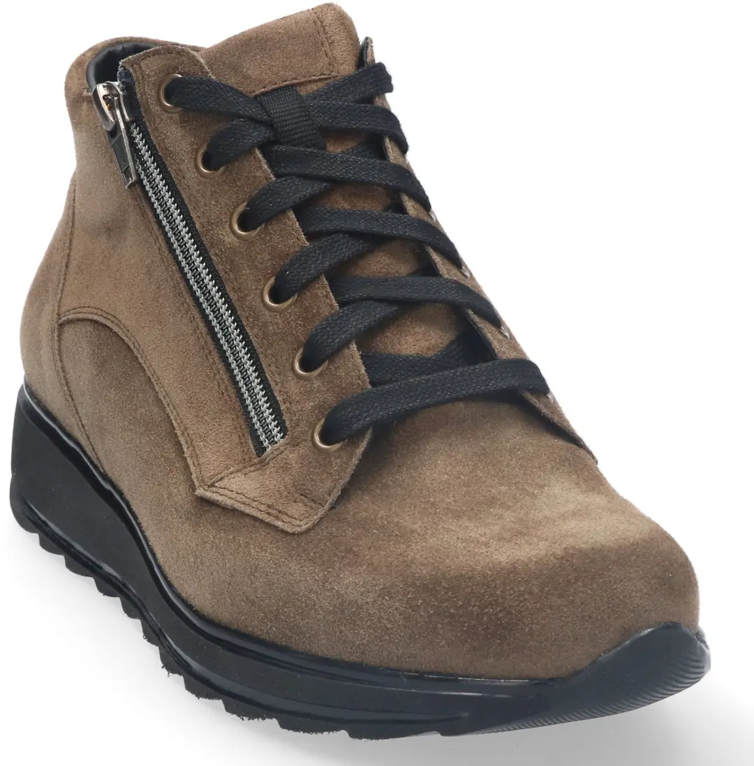 Durea 9767 Wijdte K+ Sneakers - donkerbeige - afbeelding 4 van 6