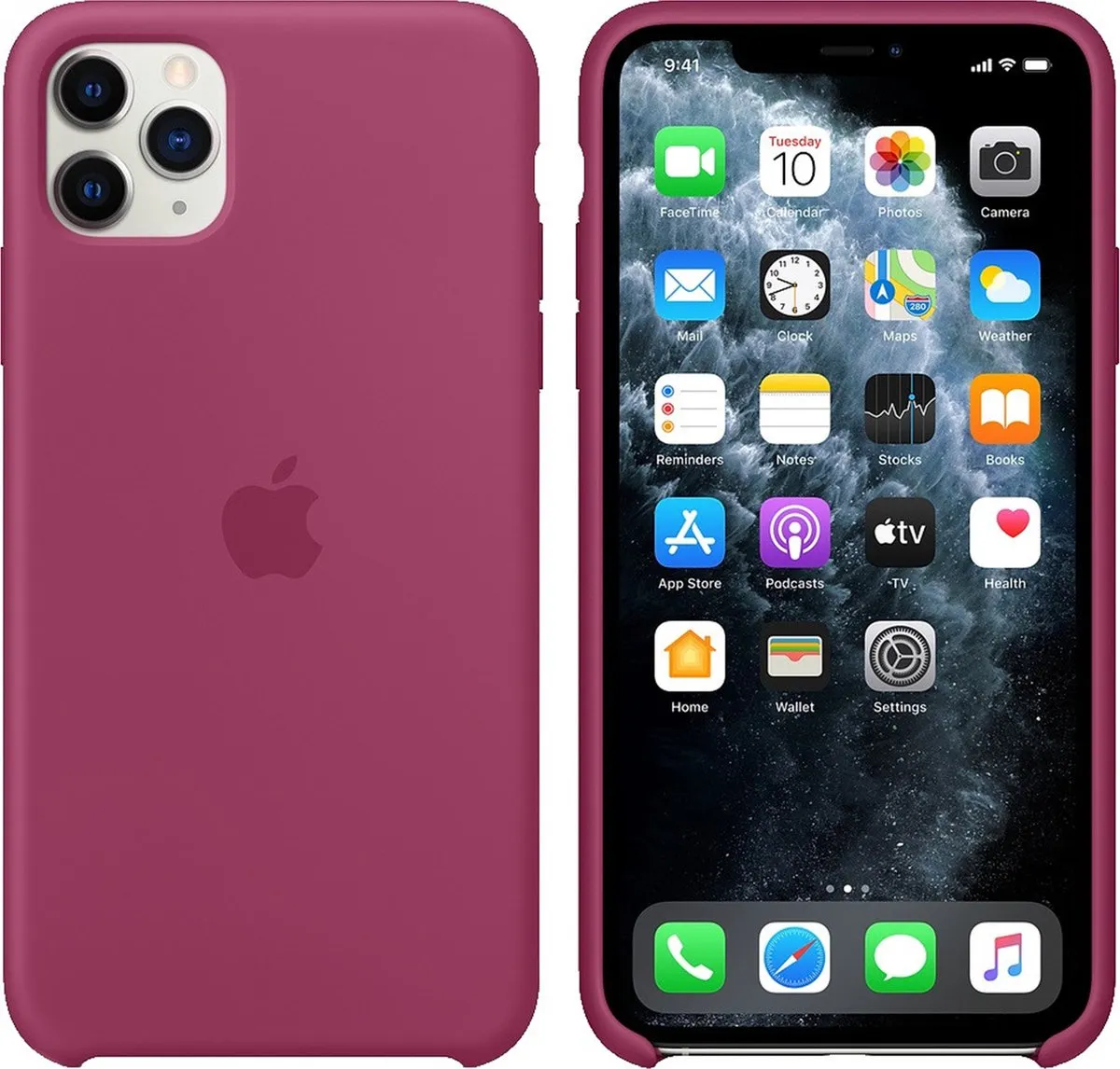 Apple - Siliconen Hoesje - iPhone 11 Pro Max - Paars