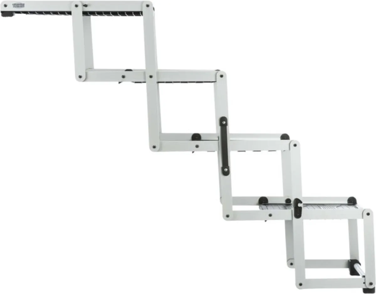 Trixie Vouwtrap 4-delig Aluminium - Grijs