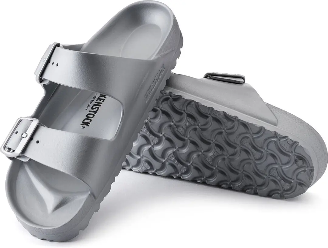Birkenstock Arizona Slides Zilver - Maat 44 - afbeelding 6 van 6