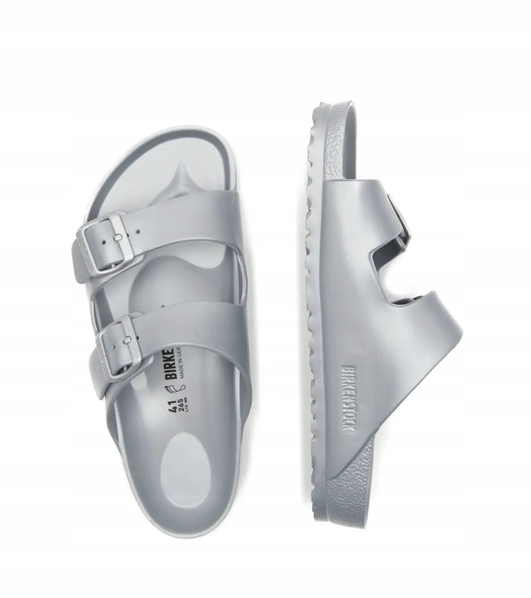 Birkenstock Arizona Slides Zilver - Maat 44 - afbeelding 2 van 6