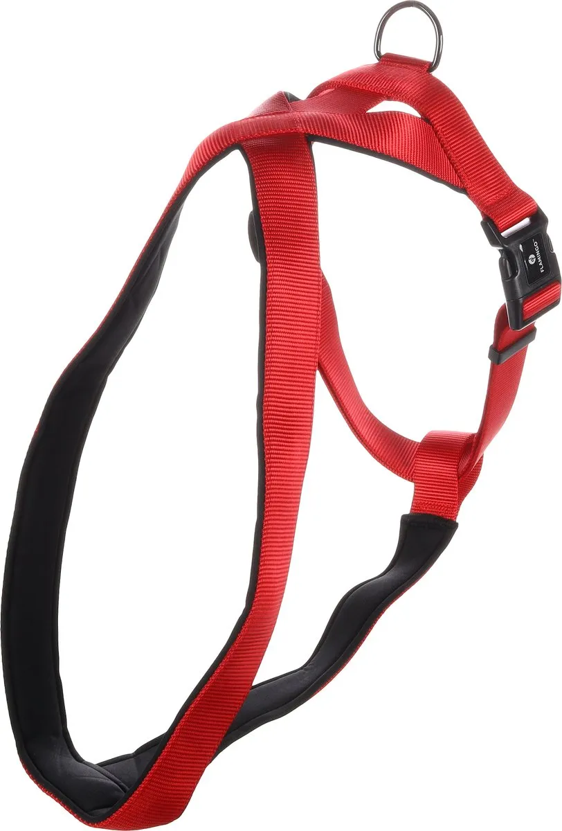 Flamingo Abbi Cross Harnas Honden XXL Rood