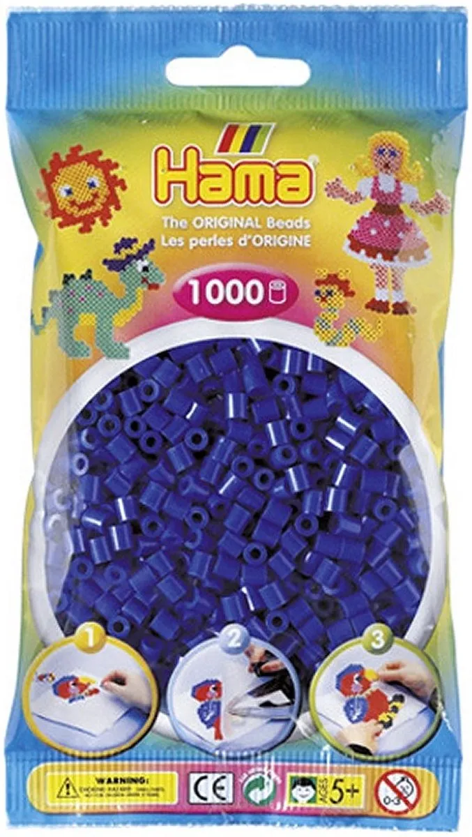 Hama Str Kr 1000 Dozen Blauw - 1000 Stuks
