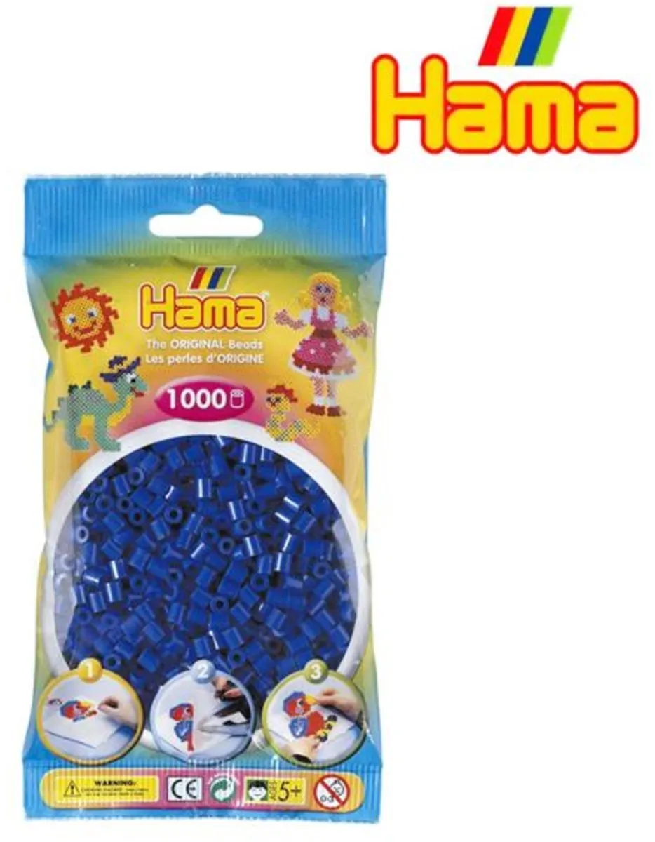 Hama Str Kr 1000 Dozen Blauw - 1000 Stuks