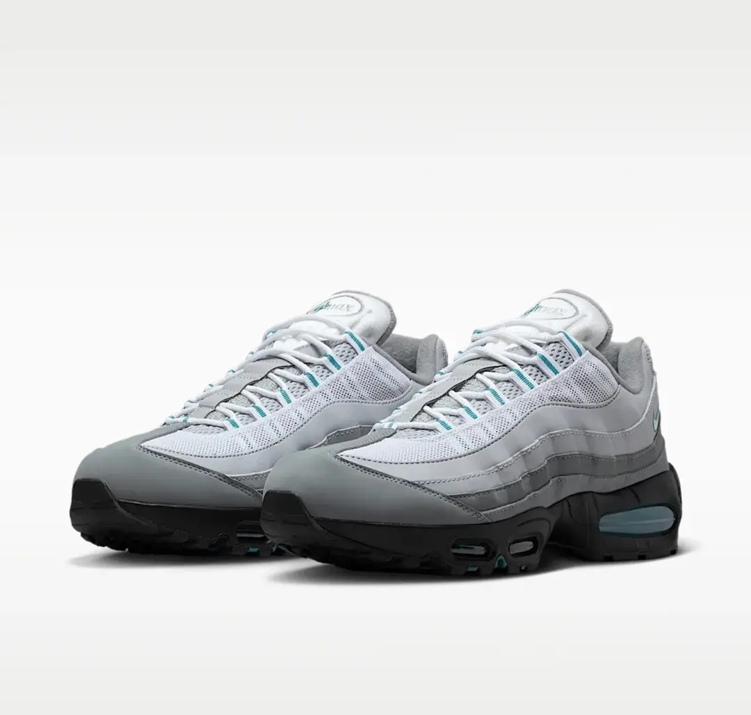 Nike Air Max 95 Big Bubble "Cool Grey / Mineral Teal / Metallic Silver"Maat 44.5