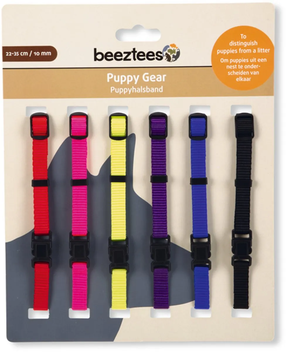 Beeztees Puppy Halsband 22-35cm - 6-delig