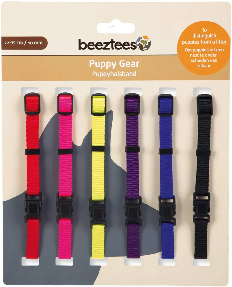 Beeztees Puppy Halsband 22-35cm - 6-delig