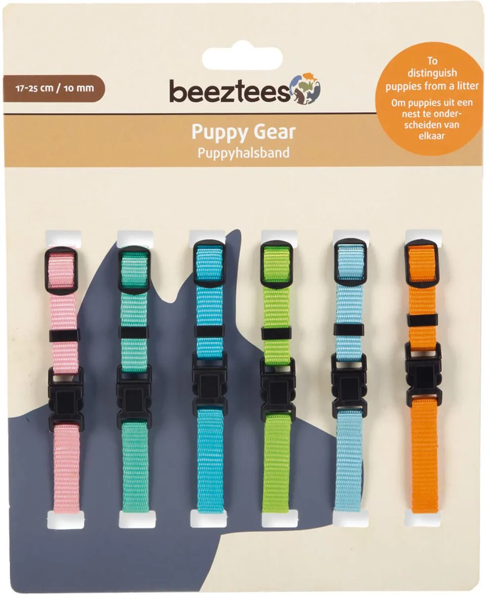 Beeztees Puppy Halsband 22-35cm - 6-delig