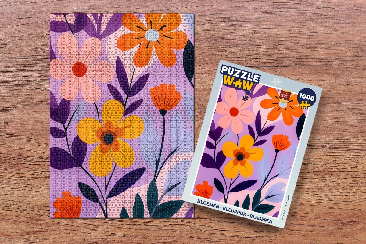 PuzzleWow Bloemen Bladeren Legpuzzel 1000 Stuks - MPN 8721374594408