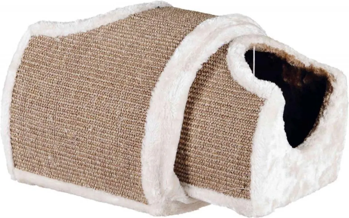 Trixie Krabtunnel - 110x30x38cm - Lichtgrijs/Bruin/Taupe - afbeelding 6 van 6