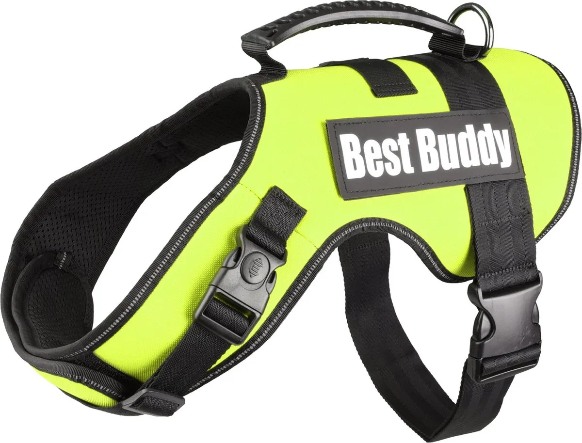 Flamingo Harnas Best Buddy Uranus Neon Groen XXL