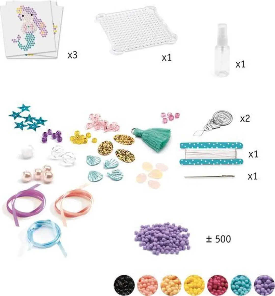 Djeco Aqua Beads Zeedieren Knutselset - afbeelding 4 van 6