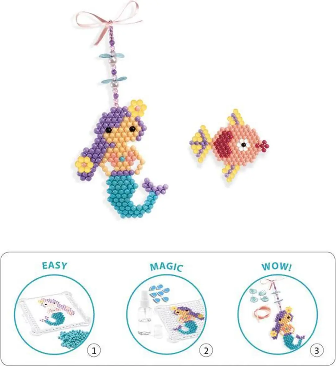 Djeco Aqua Beads Zeedieren Knutselset - afbeelding 5 van 6