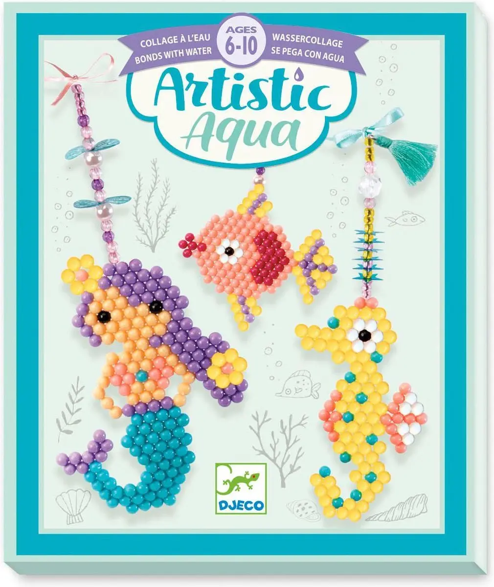 Djeco Aqua Beads Zeedieren Knutselset