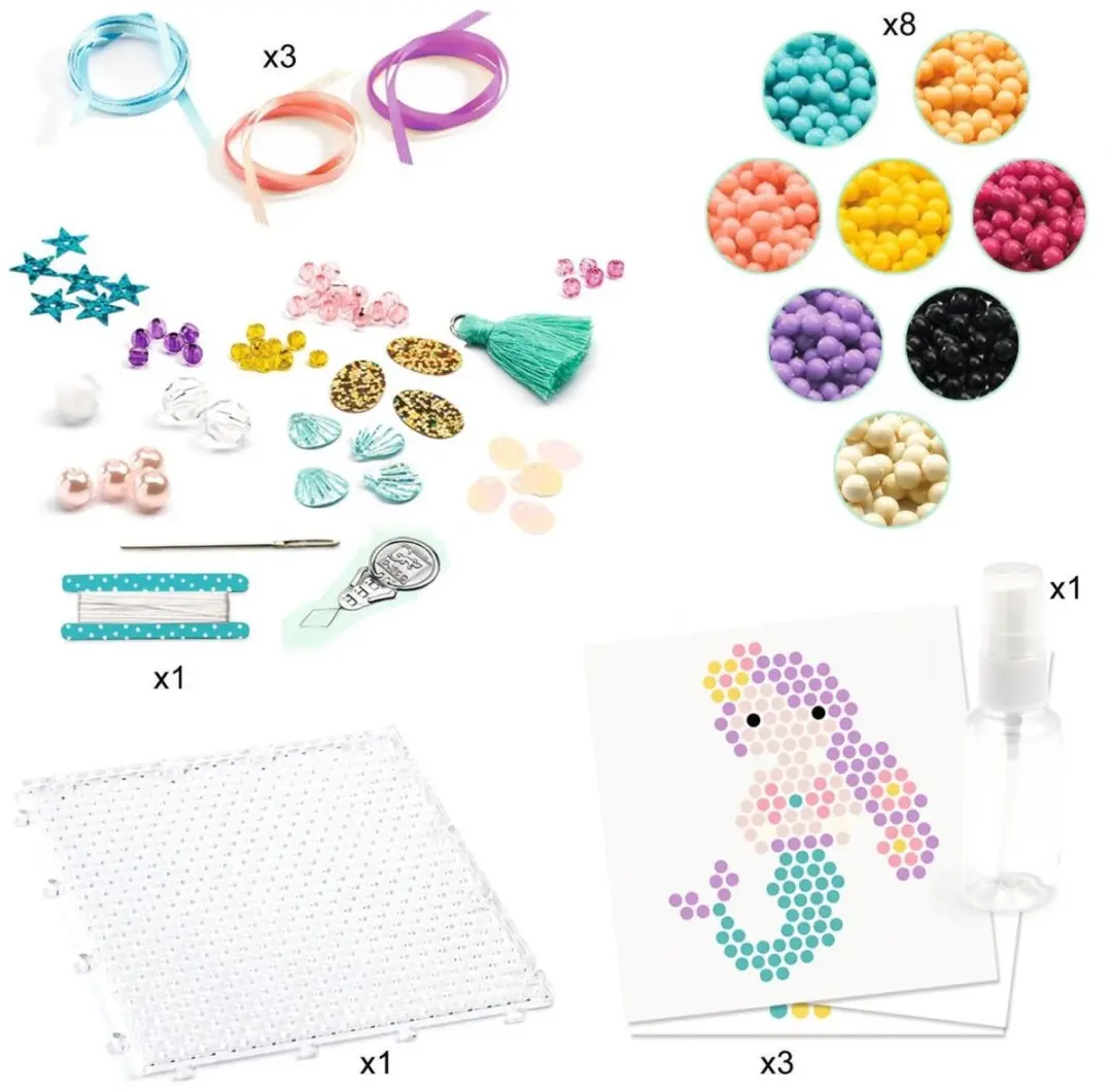 Djeco Aqua Beads Zeedieren Knutselset - afbeelding 3 van 6