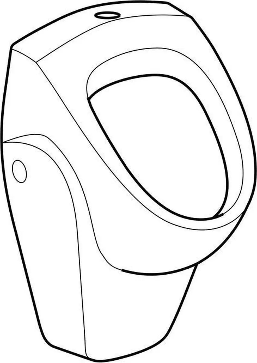 Geberit Renova Urinoirinlaat 235200 - 37cm Wit - afbeelding 2 van 6