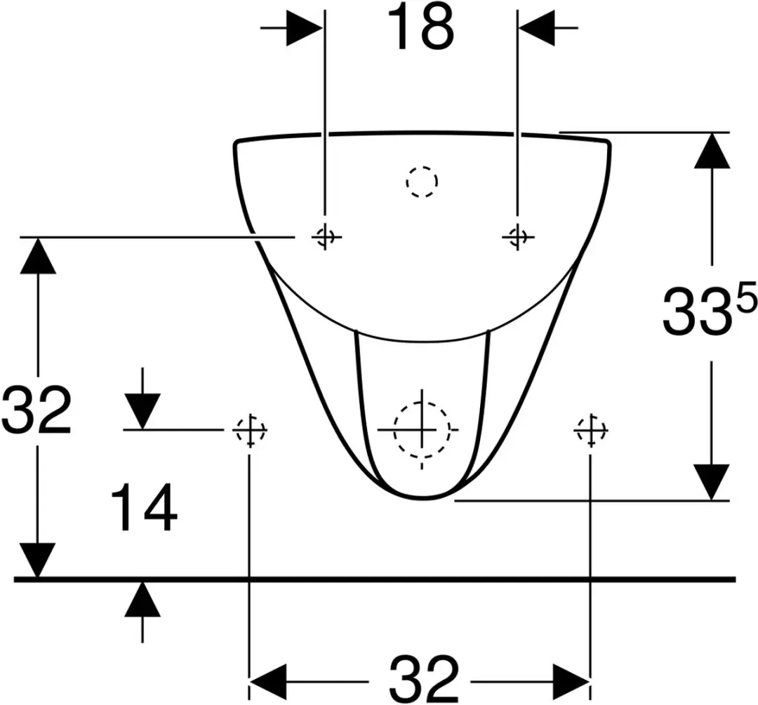 Geberit Renova Wandbidet 233040000 - Wit - afbeelding 5 van 6