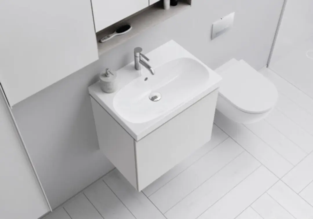 Geberit Acanto Wastafel 60x48cm Wit