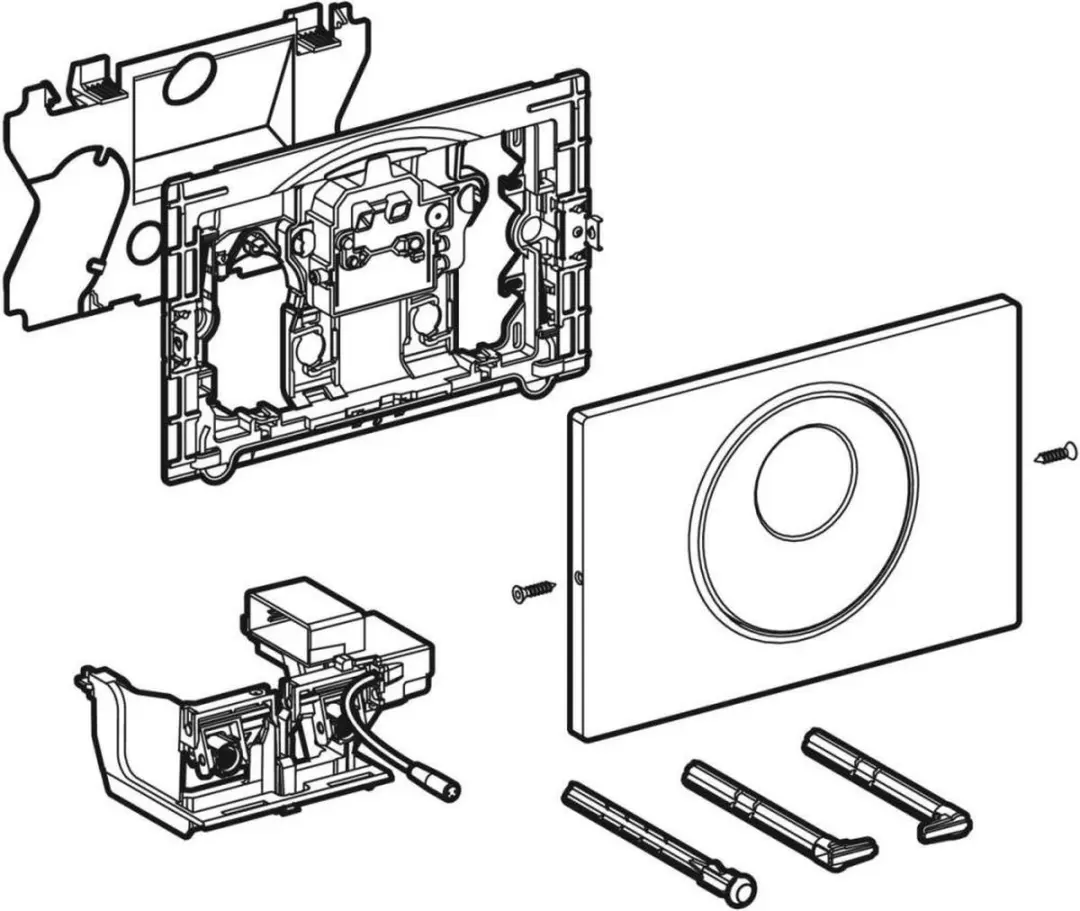 Geberit Sigma 115.890.SN.6 Touch-Free Bedieningspaneel - Geborsteld RVS - afbeelding 3 van 6