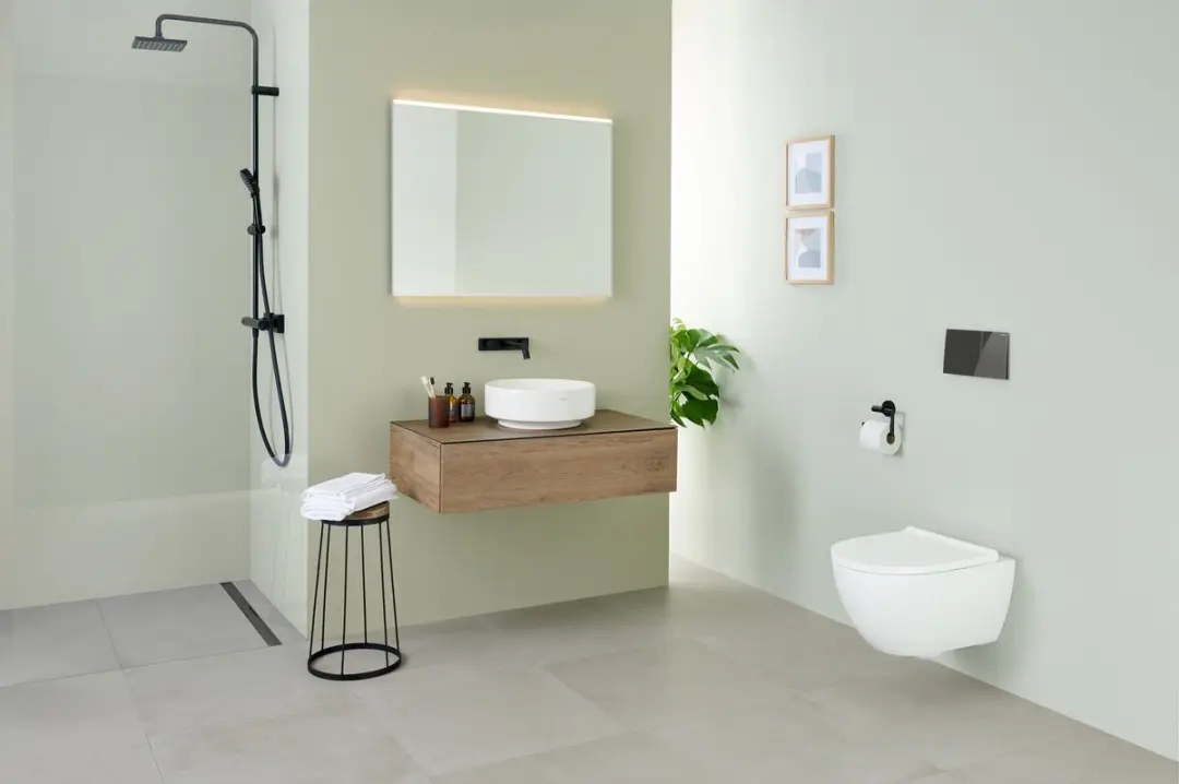 Geberit CleanLine 80 Douchevloergoot 30-90cm - Zwartchroom - afbeelding 4 van 6