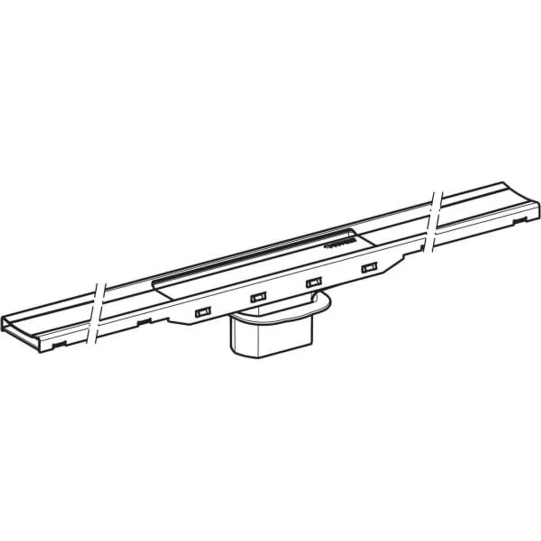 Geberit CleanLine 80 Douchevloergoot 30-90cm - Zwartchroom - afbeelding 3 van 6