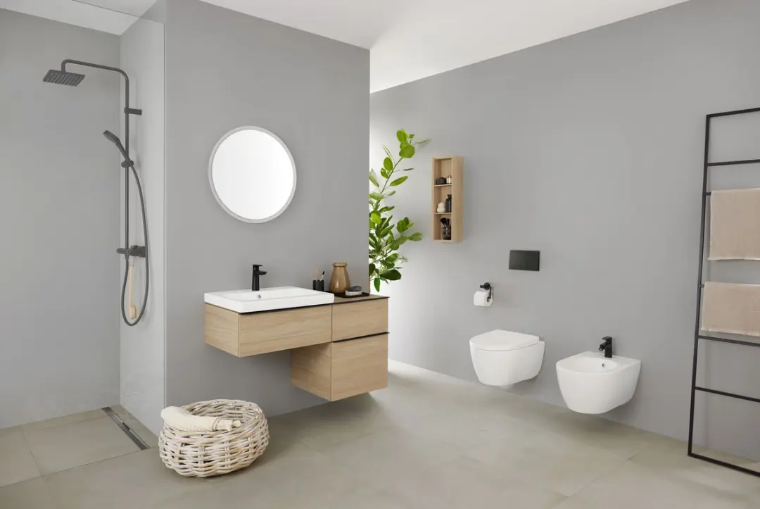 Geberit CleanLine 80 Douchevloergoot 30-90cm - Zwartchroom - afbeelding 5 van 6