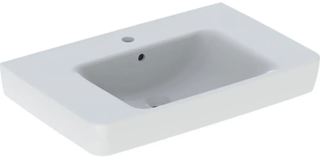 Geberit Renova Plan Wastafel 75x48cm Wit