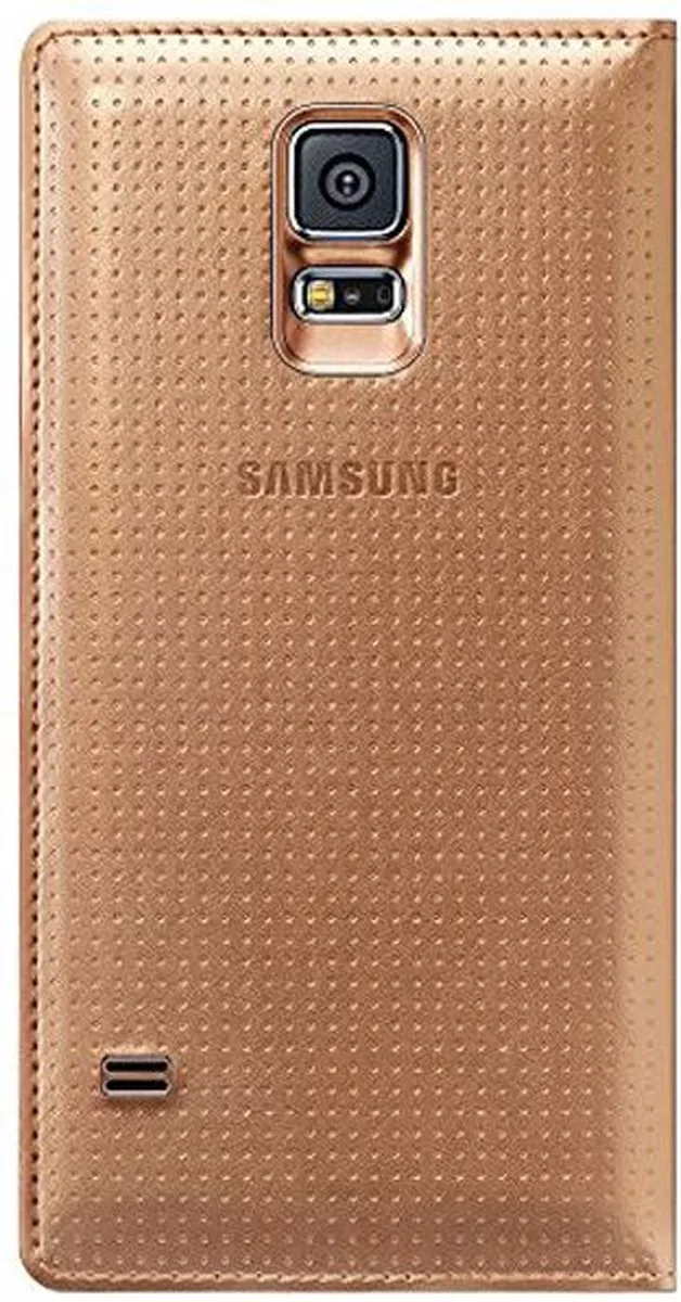 Samsung S View Cover Canvas Galaxy S5 Mini - Goud EF-CG800BDEGWW